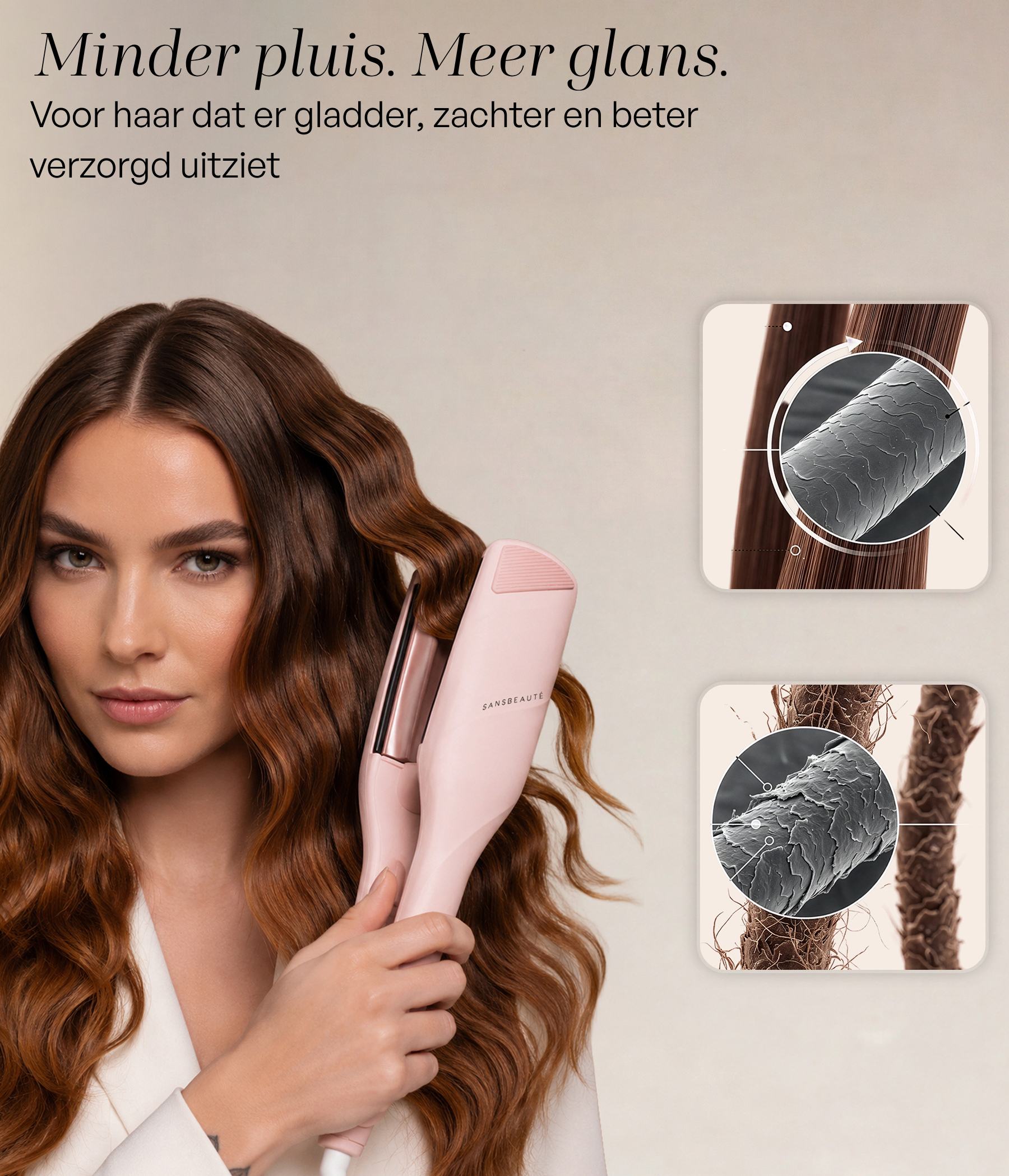 SANSBEAUTÉ® WAVE KRULTANG 32MM - WAFELTANG