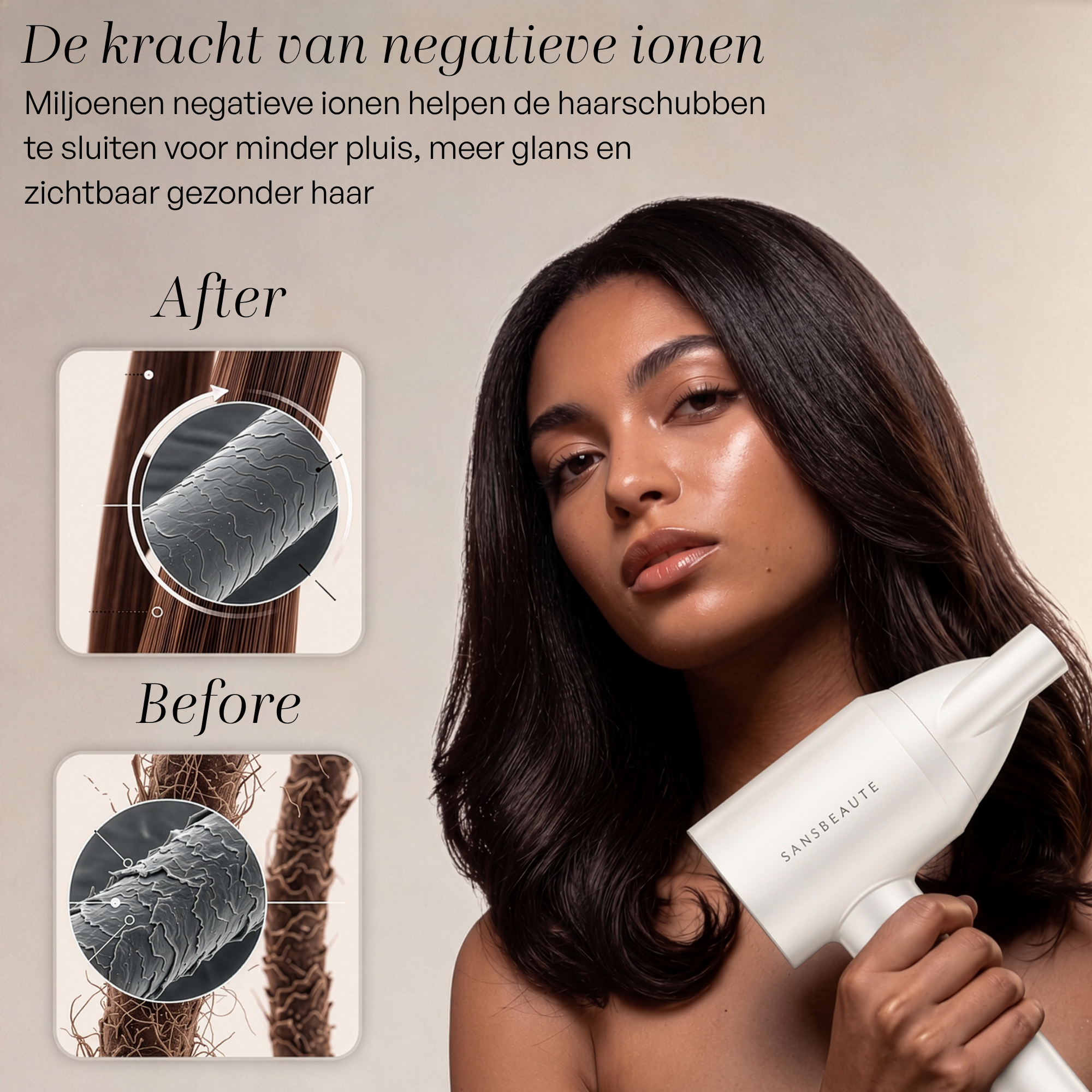 SANSBEAUTÉ® FÖHN MET DIFFUSER