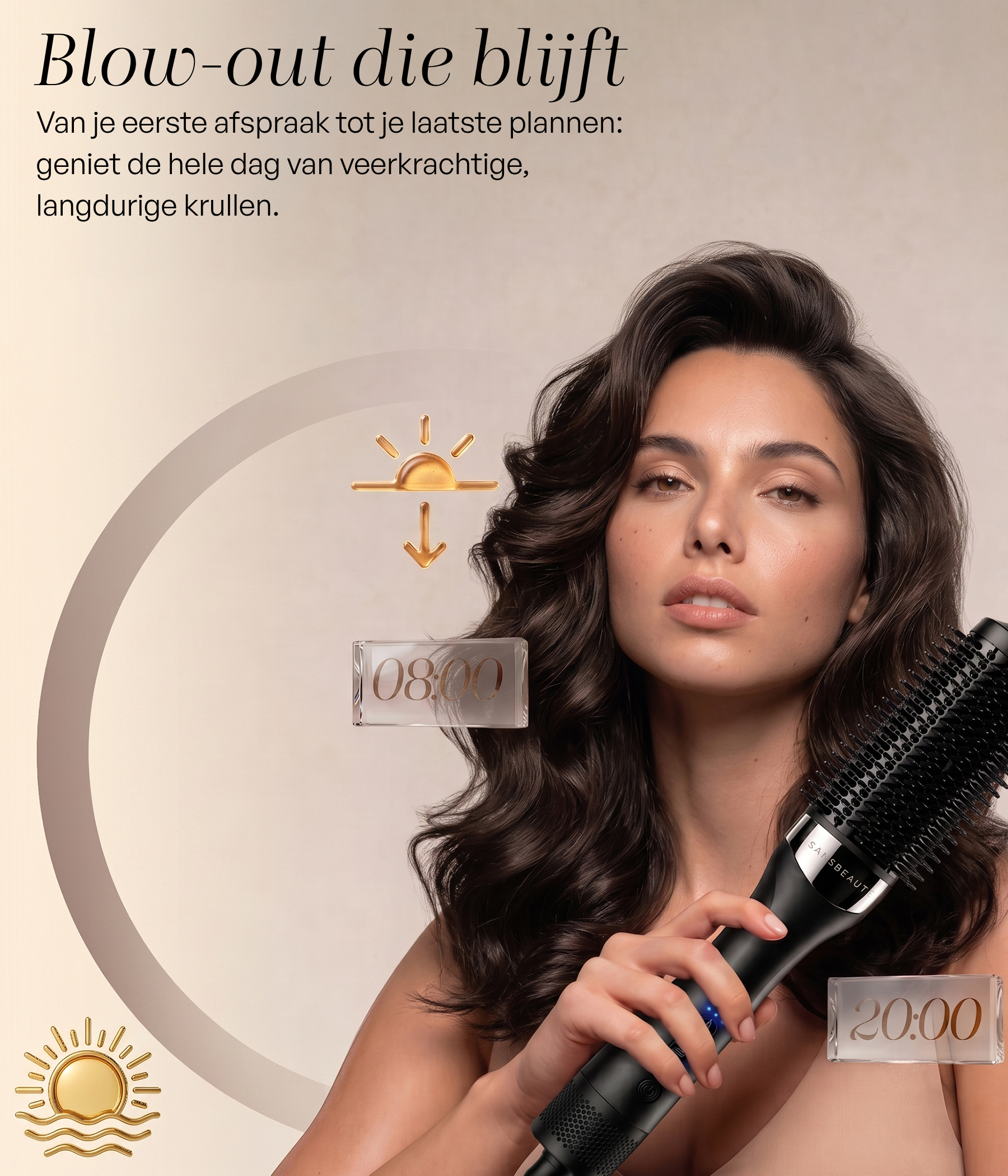 SANSBEAUTÉ® WET-TO-DRY FÖHNBORSTEL