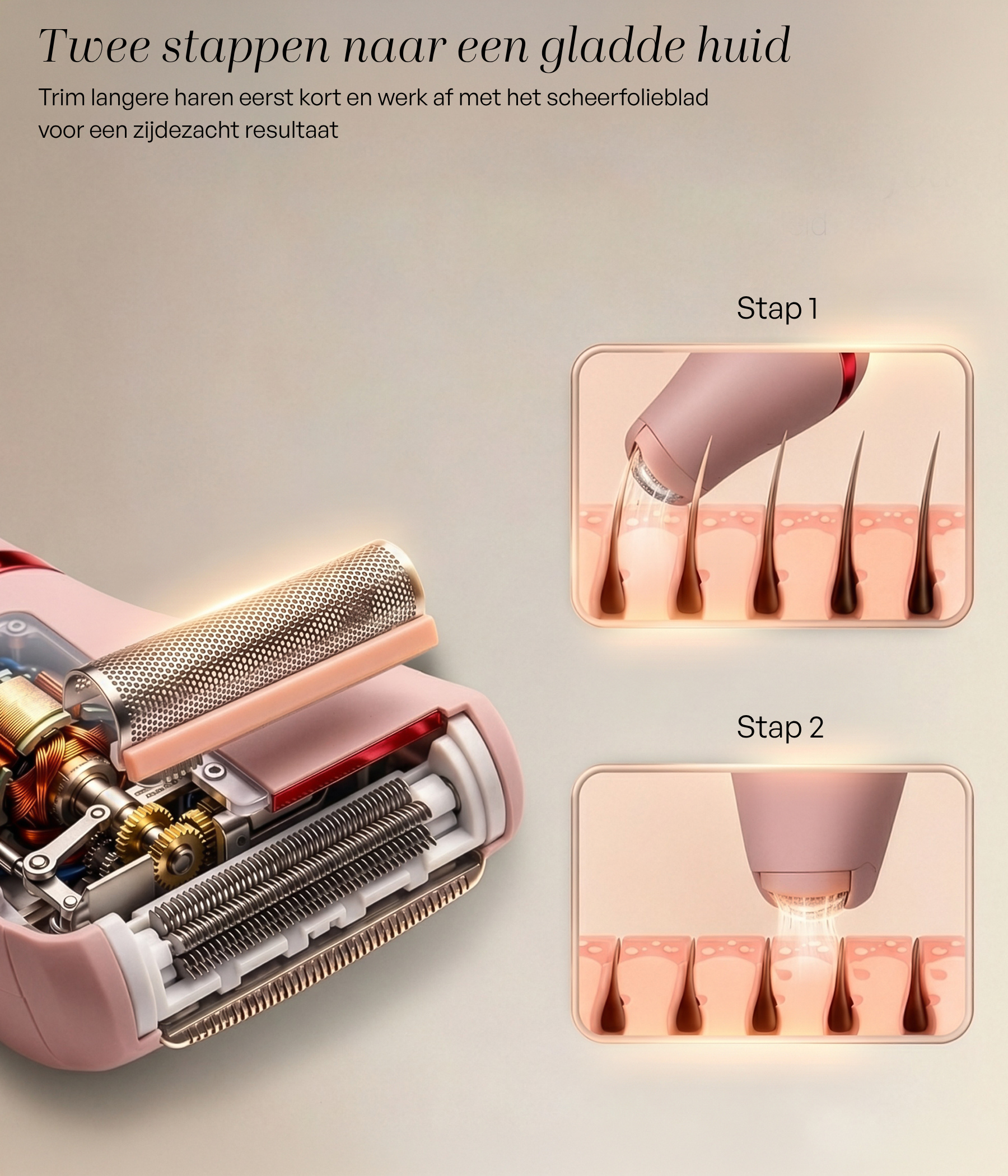 SANSBEAUTÉ® Rasoir Femme 3 en 1